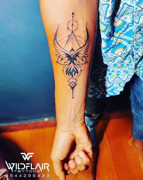 Phoenix Arm Tattoo, Always Tattoo Ideas, Always Tattoo, Forearm Band Tattoos, Cross Tattoo For Men, Band Tattoos, Wrist Tattoos For Guys, Cool Tattoo Ideas, New Tattoo Ideas