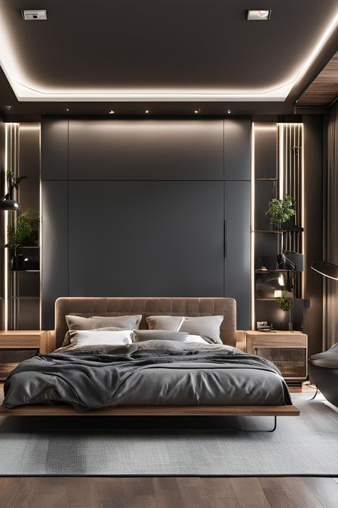 🏈 Touchdown Worthy Decor! Turn your room into the ultimate sports fan's dream. #SportInspiredBedroomDecor Contemporary Bedroom Ideas, Bed Frame Grey, Headboard Shapes, Contemporary Bedrooms, King Style, Modern Luxury Bedroom, Tufted Bed, Built In Desk, Grey Bedding