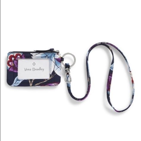 New In Plastic. Color/Pattern Is Mayfair In Bloom. Id Holder And Lanyard Included Id Lanyard, Vera Bradley Wallet, Id Wallet, Checkbook Cover, Keychain Wallet, Document Holder, Change Purse, Id Holder, Key Card Holder