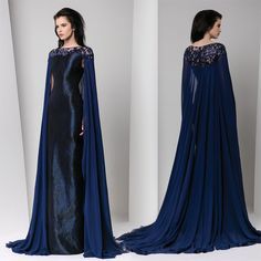 Baju Kahwin, Mode Tips, Chique Outfits, Fantasy Dresses, Tony Ward, Bridal Cape, Blue Gown, Fantasy Gowns, Medieval Dress