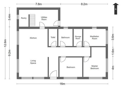 22 House Design With Floor Plans You Will Love - Simple Design House 9A3 Floor Plan Simple, Home Layout Design, Layout House, Floor Plan With Dimensions, Simple Floor Plans, Cottage Plans, Prek Classroom, Woodworking Shop Plans, Layout Plan