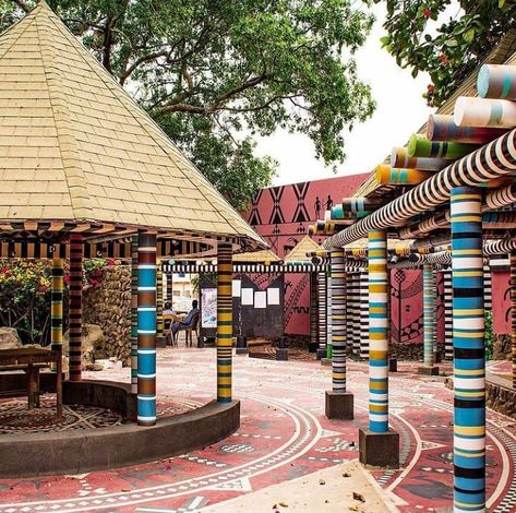 African Gazebo Ideas, African Hut, African Architecture, African House, African Inspired Decor, Bamboo Structure, Cob House, Vernacular Architecture, African Decor