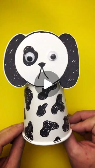 Timm Sevitz on Instagram: "Easy Paper Cup Dog Craft 🐶  This paper cup Dalmatian dog is an easy and fun paper craft that little kids can make with simple materials around the home or classroom. This kids’ art is an easy activity by turning a paper cup into a cute googly eyes puppy or other animals. This is a great introductory craft for preschool-age children. Grab a paper cup, cardstock, scissors, markers or crayons, craft glue stick, and googly eyes. Perfect for summer activities, preschool crafts, and indoor fun. Explore creativity with simple and accessible materials, making it ideal for young kids and classroom projects.  kids crafts, summer activities for kids, preschool crafts, easy paper crafts, googly eyes crafts, fun summer crafts, simple kids art, paper cup animals, classroom cr Paper Cup Animals, Summer Activities For Kids Preschool, Googly Eyes Crafts, Preschool Crafts Easy, Kids Crafts Summer, Activities For Kids Preschool, Googly Eye Crafts, Puppy Crafts, Crafts Summer