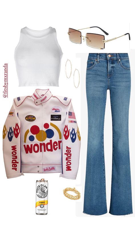 Talidaga Nights Halloween Costume, Talladega Nights Wife Costume, Halloween Costume Blonde Women, Talladega Nights Halloween Costume, Talladega Outfit, Taladaganights Couple Costume, Talladega Nights Costume Women, Costume Ideas Blonde Women, Talladega Nights Party