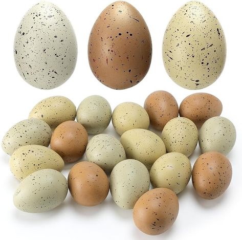 Amazon.com: SiliFine Easter Speckled Eggs 2.4 in Plastic Speckled Eggs Bowl and Vase Filler Faux Chicken Eggs for DIY Spring Displays and Easter Decorations Vase Decorating(Yellow Tone, 18 Pcs) : Home & Kitchen Neutral Easter Decor, Simple Easter Decor, Spring Displays, Classy Decorations, Egg Bowl, Speckled Eggs, Bird Eggs, Yellow Tone, Spring Celebration