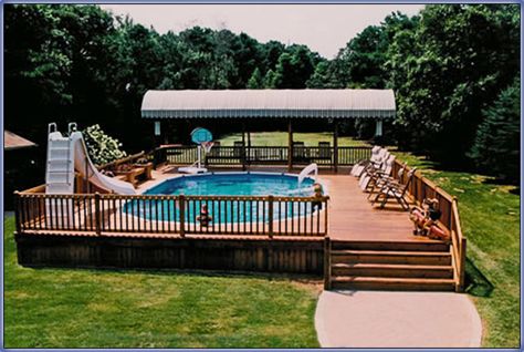 Piscina Pallet, Pool Deck Plans, Best Above Ground Pool, Swimming Pool Decks, Swimming Pool Landscaping, Small Yards, Pool Remodel, Above Ground Pool Landscaping, Swimming Pools Inground