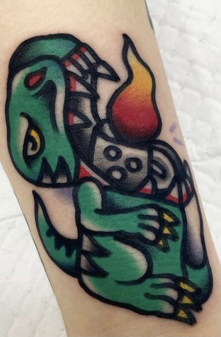 80s Traditional Tattoo, Traditional Golf Tattoo, American Traditional Pokemon Tattoo, Traditional Punk Tattoo, Traditional Snail Tattoo, Traditional Tattoo Dragon, Fake Skin Tattoo, Traditional Tattoo Stencils, Traditional Black Tattoo