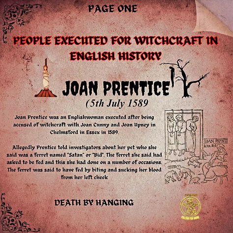 Swipe through to reveal the shocking tales of those executed for witchcraft – you won’t believe what they endured!" . . . . witchcraft #witchyaf #englishlesson #history #WitchesOflnstagram History Witchcraft, Historical Witches, Ferret Names, History Of Witchcraft, Witchcraft History, Divination Witch, Paganism Spells, Witch History, Witch Spirituality