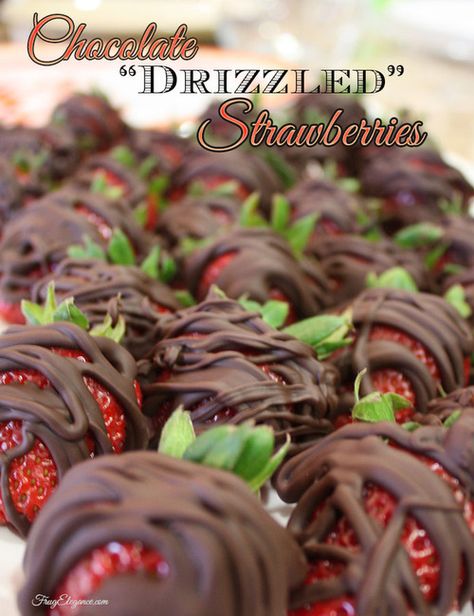 Drizzled Strawberries, Chocolate Drizzle Strawberries, Chocolate Drizzled Strawberries, Coconut Hot Chocolate, Chocolate Squares, Quick Easy Desserts, Chocolate Drizzle, Recipe Notes, Covered Strawberries