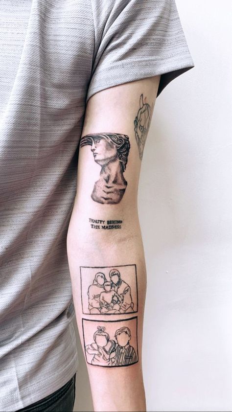 Beauty Behind The Madness Tattoo, Badass Tattoos For Women, Xo Tattoo, Ma Tattoo, Pop Art Tattoos, Tatuagem Masculina Pequena, P Tattoo, Tato Lengan, Armband Tattoo Design