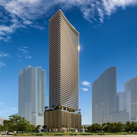 FAA Approves 637-Foot Height for Edge House Miami at 1825 Northeast 4th Avenue in Edgewater, Miami - Florida YIMBY Edgewater Miami, Miami Tower, Brickell City Centre, Miami Interior Design, Miami Beach Hotels, Outdoor Park, Miami Real Estate, Tower Design, Downtown Miami