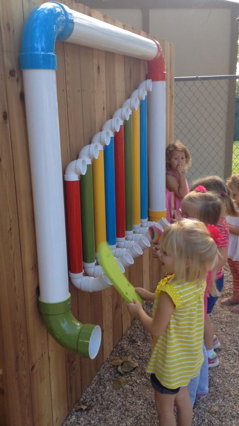 Our playground Thongophone Diy Playground Accessories, Montessori Playground Ideas, Childcare Playground Ideas, Toddler Playground Ideas, Playground Activities Preschool, Playground Diy Ideas, Daycare Playground Ideas, Preschool Playground Ideas, Recycled Playground