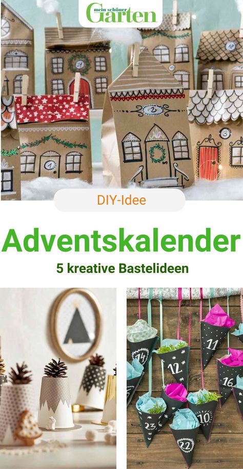 Die Adventszeit steht vor der Tür und Sie suchen noch nach einer originellen Bastelidee für einen Adventskalender? Wir zeigen Ihnen 5 kreative Adventskalender mit denen Sie Ihre Lieben sicherlich begeistern werden. #adventskalender #basteln #meinschoenergarten Christmas Advent Calendar Diy, Diy Advent Calendar, Christmas Advent Calendar, Christmas Advent, Primary School, Advent Calendar, Advent, Kindergarten, Merry Christmas