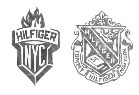 Hilfiger Collegiate Sketches by Glenn Wolk, via Behance College Logo Design, Collegiate Design, Collegiate Aesthetic, Small Chest Tattoos, Graphic Design Portfolio Inspiration, Stadium Design, Shirt Design Inspiration, Pencil Sketches, Cover Art Design