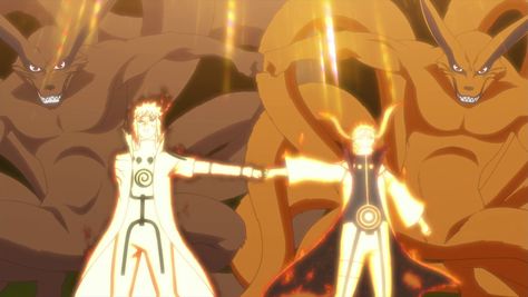 The Day Naruto Was Born - Narutopedia, the Naruto Encyclopedia ... Naruto Episodes, Kurama Naruto, Arte Ninja, Naruto Minato, Kushina Uzumaki, Tokyo Ghoul Anime, Anime Reviews, Fist Bump, Naruto Shippuden Characters