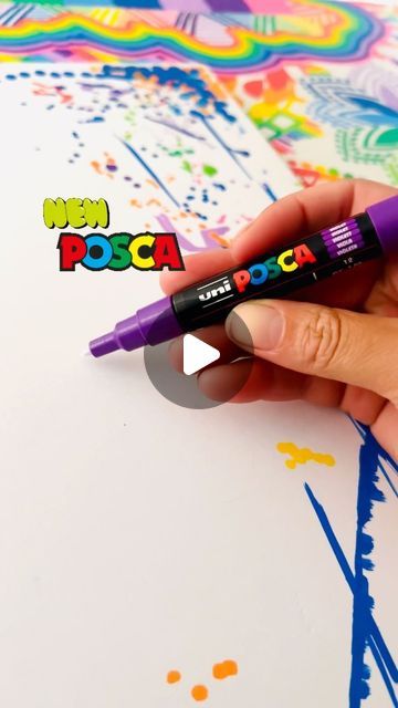 Posca Paint Markers, Posca Markers, Markers Posca, Posca Pens Illustrations, Posca Pens Art, Posca Pen Bookmark, Posca Neon Effect, Posca Marker, Wilson Art