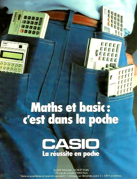 #CASIO #calculators #SaaBoomBxR #80s #VintageTech #VintageElectronics #VintageGadgets #VintageAds #ProductDesign #MadeInJapan Casio Vintage, Vintage Electronics, Vintage Ads, Calculator, Sense, Art Design, Portfolio, Japan, Paris