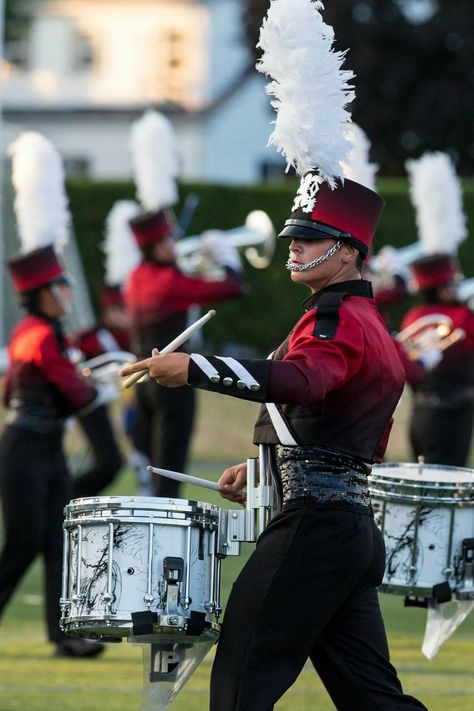 2016 Boston Crusaders Percussion Aesthetic, Marching Band Aesthetic, Marching Band Pictures, Marching Band Drumline, Boston Crusaders, Marching Band Problems, Manifesting Goals, Band Problems, Marching Band Uniforms