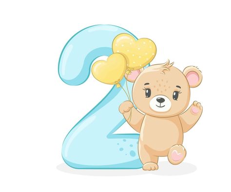 Hearts Cartoon, Baby Boy Cake Topper, Happy Birthday 2, Flowers Balloons, Stars Illustration, Happy Birthday Decor, Bubble Birthday, Baby Month Stickers, Birthday Cartoon