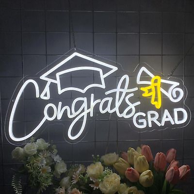 ad eBay - Congrats Grad Neon Sign Congrats Neon Lights Signs for Backdrop Graduation Party - Buy Now, click the link (eBay) Backdrop Graduation Party, Led Name Sign, Backdrop Graduation, Lights Signs, Party Wall Decor, Graduation Party Signs, Neon Wall Signs, Congrats Grad, Graduation Celebration