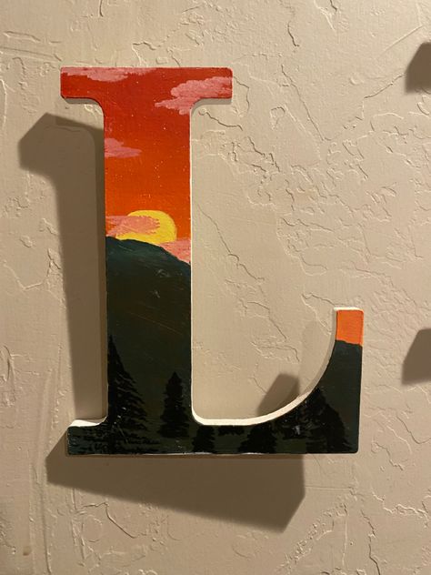 Wood Letter Painting Ideas Initials, Painting Letters Ideas, Letter Painting Ideas, Letter Painting Ideas Wooden, Wooden Letter Painting Ideas, Wood Letter Painting Ideas, Wooden Letters Diy, Letter Painting, Letters Diy