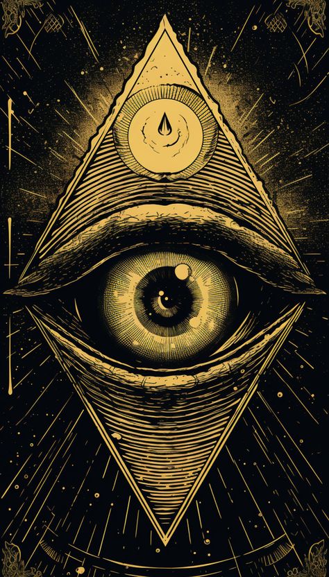 👁️ Dive into the mystique of the past with this vintage Tarot card featuring "The All-Seeing Eye"! 🕰️ Experience the ancient wisdom and esoteric symbolism of Tarot in an enchanting engraving. Let the gaze of the All-Seeing Eye guide your intuition and insight in your Tarot readings. 🔮 #TarotCards #VintageDesign #AllSeeingEye #TarotArt #Divination #AncientWisdom #Esoteric #Gravure 🌌👁️🃏 Esoteric Art Symbols, Intuition Symbol, Divine Logo, All Seeing Eye Art, The Eye Of The World, Mystical Eyes, Wisdom Symbol, Psychic Eye, Tarot Card Artwork