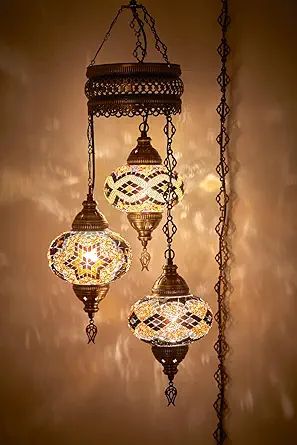 Turkish Moroccan Mosaic Ceiling Hanging Chandlier Light. PLUG IN. 100% Handmade in Turkey Turkish Ceiling Light, Turkish Lighting, Mosaic Ceiling, Big Chandelier, Hanging Ceiling Lamps, Turkish Lamps, Lamp Pendant, Moroccan Mosaic, Ceiling Hanging