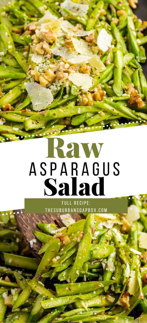 Fresh Asparagus Salad, Warm Asparagus Salad, Raw Asparagus Salad, Cold Asparagus Salad, Asparagus Salad Recipes, Asparagus Salad Recipe, Lemon Asparagus, Asparagus Salad, Fresh Asparagus