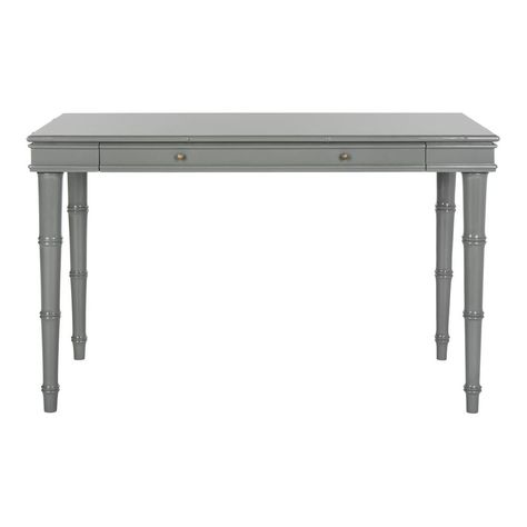 Define function and style to your home with the addition of this excellent Safavieh Noely Gray Desk with Drawer. Perfectly made easy to maintain. Sleek Desk, Painted Desk, Grey Desk, Drawer Space, Moving Furniture, Small Home Office, Modern Coastal, Office Furniture Desk, Desk With Drawers