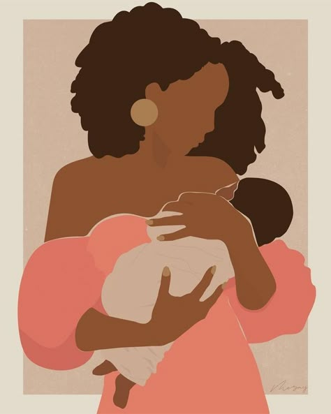 Black Pregnancy, Honeycomb House, African Woman Art, Pregnancy Illustration, Doula Business, Instagram Covers, Woman Art Print, African Women Art, Mother Art