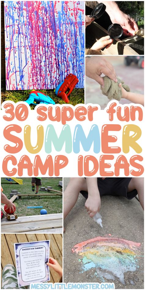 Summer camp ideas - summer camp activities Summer Party Crafts, Butterfly Math Activities, Summer Camp Activities For Kids, Camp Activities For Kids, Camping Activites For Kids, Easy Origami For Kids, Summer Camp Games, Nature Exploration, Backyard Activities