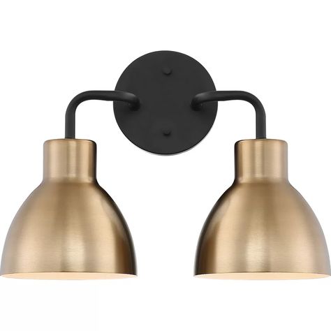 Brass Vanity Light, Bathroom Sconces, Burnished Brass, Light Vanity, Bath Vanity Lighting, Bath Bar, Guest Bath, Wall Light Fixtures, Diffused Light