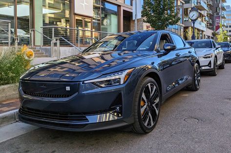 2024 New & Improved Polestar 2 has a whopping 320 miles of EPA rated range per charge. Polestar 2 refresh should appeal to buyers who don't like the Model 3 refresh because of the lack of stalks and the added advantage of more practicality of the Polestar 2 being a hatchback. Polestar 2 2024, Pole Star, Motor City, The Model, Design Sketch, Buses, Electric Cars, Car Interior, Tesla