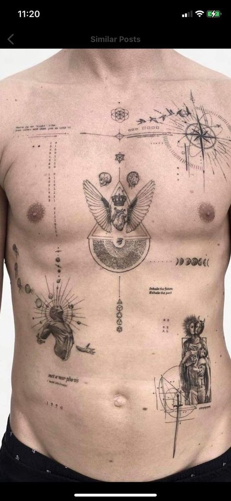 Fineline Chest Tattoo, 42 Tattoo, Bright Tattoos, Single Needle Tattoo, Modern Tattoos, Line Work Tattoo, Aesthetic Tattoo, Time Tattoos, Fine Line Tattoos