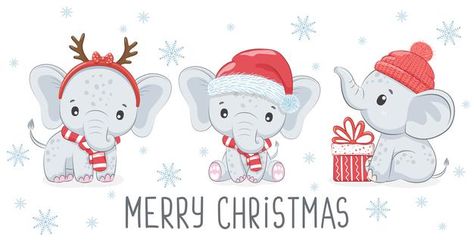 Scooter Illustration, Xmas Clip Art, Elephant Stencil, Elephant Pictures, Christmas Elephant, Elephant Illustration, Baby Elefant, Poster Presentation Template