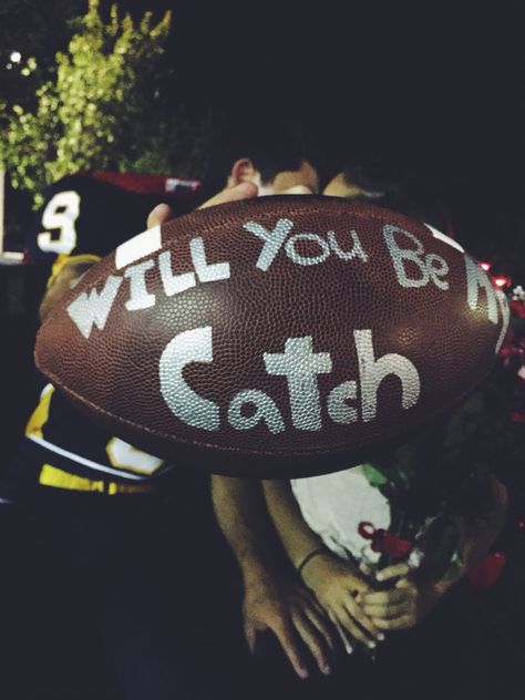 Football homecoming proposal Cute Homecoming Proposals For A Dancer, Football Dance Proposal, Homecoming Proposal Ideas Football, Football Hoco Proposal For Guys, Football Promposal For Him, Football Homecoming Proposals, Hoco Proposals Ideas Football, Football Hoco Proposal, Football Promposal