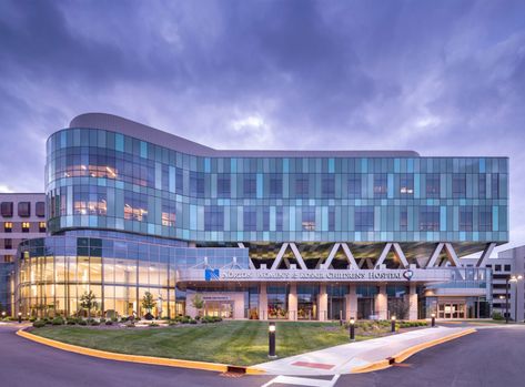 Norton Women’s and Kosair Children’s Hospital | HKS Architects Plan For Tomorrow, Children Hospital Design, Hospital Design Architecture, Hospital Plans, Modern Hospital, Hospital Architecture, Healthcare Architecture, Children Hospital, Maternity Hospital