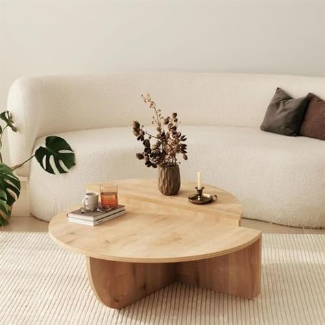 Minimal Coffee Table, 2 Coffee Tables, Mid Century Aesthetic, Low Coffee Table, Mid Century Coffee Table, Unique Coffee Table, Living Room Shelves, Oak Coffee Table, Nesting Coffee Tables