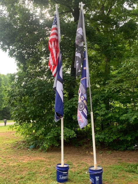 Flag Pole Ideas Diy, Pvc Flag Pole, Pvc Pipe, Flag Pole, Flag, Concert, Outdoor Decor, Quick Saves