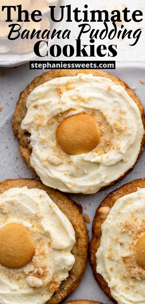 Banana Pudding Cookies, Fruity Dessert, Spring Recipes Dessert, Banana Pudding Recipe, Banana Dessert Recipes, Best Banana Pudding, Nilla Wafers, Easter Desserts Recipes, Pudding Cookies