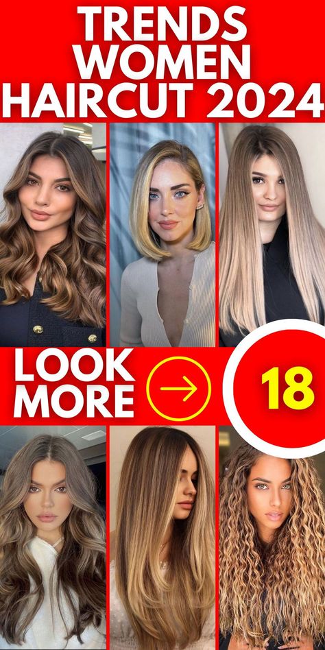 Step into 2024 with confidence by embracing the latest trends in women's haircuts! Whether you prefer long, short, or medium styles, there's a perfect fit for your personality. Dive into the world of long-layered cuts or opt for the chic 2024 round face trend. And for a modern twist, try out the straight hair look that's making waves in 2024. Stay ahead of the fashion curve with these trendy choices. 2024 Womens Haircut Trends, Latest Hair Trends 2024, 2024 Hair Cuts Long, Trendy Hair Styles 2024, 2024 Woman Hair Styles, Long Hairstyles 2024 Trends, Long Layered Haircuts 2024, Hairstyle 2024 Women, 2024 Haircuts For Women Long