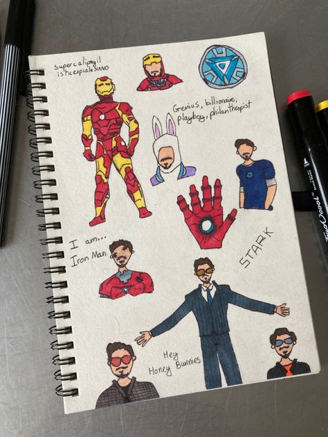 Drawing Ideas Iron Man, Marvel Iron Man Drawing, Iron Man Drawing Sketches, Iron Man Doodle, Robert Downey Jr Drawing, Tony Stark Drawing, Iron Man Drawing Easy, Iron Man Dibujo, Iron Man Sketch