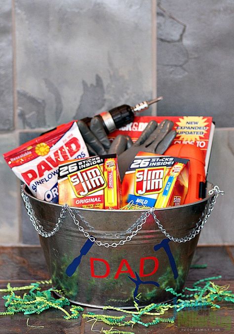 Easter Basket For Him | The Everyday Hostess | Fun Easter Basket Ideas | Manly Easter Baskets | Guy Easter Basket | Easter Basket for your Husband Easter Basket For Him, Husband Easter Basket, Boyfriend Easter Basket, Mens Easter Basket, Fun Easter Baskets, Easter Gift For Adults, Creative Easter Baskets, Birthday Present For Boyfriend, Birthday Presents For Men