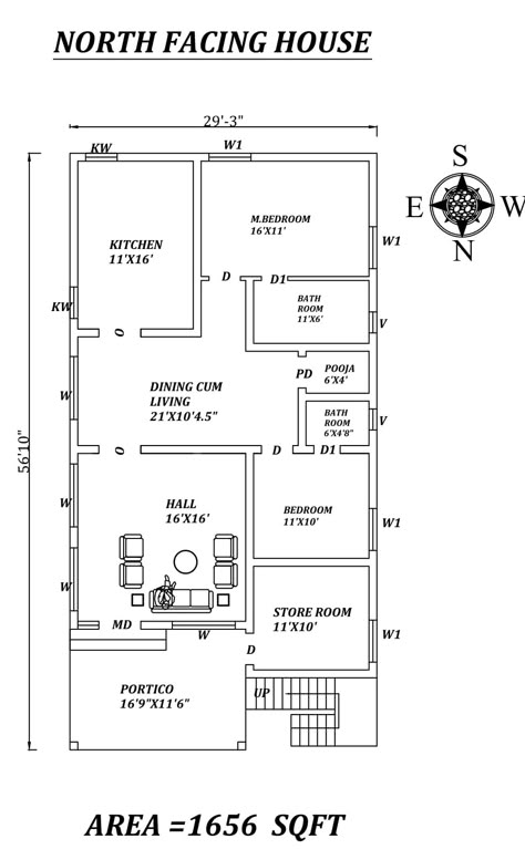 30x50 House Plans, Budget House Plans, North Facing House, 20x40 House Plans, 30x40 House Plans, Vastu House, House Architecture Styles, 2bhk House Plan, Indian House Plans