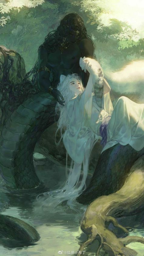 Arte Inspo, Ethereal Art, 판타지 아트, Creature Art, Dark Fantasy Art, Fantasy Character Design, Chinese Art, Snakes, Pretty Art