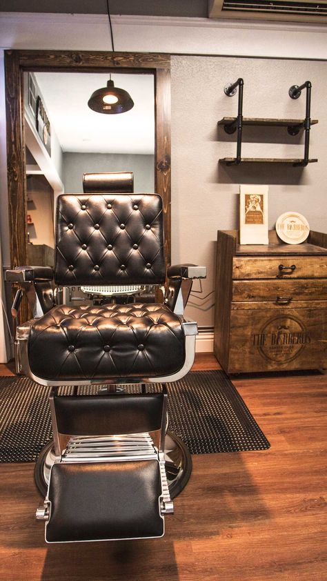 Barbershop Chair, Female Barber, Barber Shop Chairs, Barber Chairs, Barbershop Design, North Park, Single Chair, Barber Chair, Barber Shop