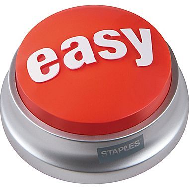 It's a classic: the Staples® Easy Button™ Classroom Behavior, Beginning Of School, Behavior Management, Future Classroom, Marketing Online, Too Cool For School, Teaching Classroom, Teacher Hacks, Teaching Tips