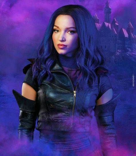 Descendants 3 Descendants 3, Dove Cameron, Descendants, Phone Wallpaper, The Story, Purple, Hair