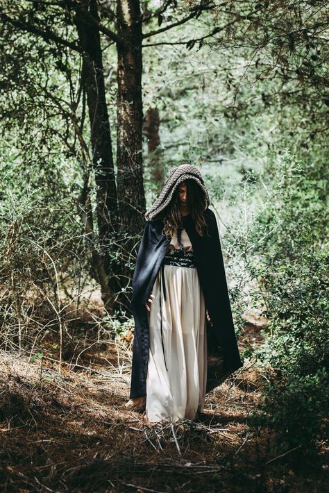 The Light Black Cloak for the Mysterious Sorceress by WearYourDarkRose on Etsy Reuse Fabric, Costume Capes, Black Cloak, Fantasy Clothes, Black Cape, Seamless Transition, Honey Colour, Light Black, Fantasy Clothing