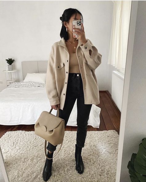 Cute Thanksgiving Outfits Dinner, Cute Minimal Outfits, Ribbed Tank Top Outfit, York Outfits, Weather Clothes, Outfit 2023, Looks Pinterest, Outfit Chic, Causual Outfits